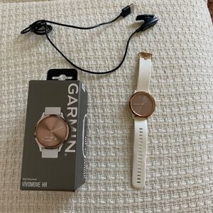 garmin vivomove HR white